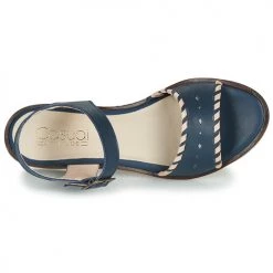 Chaussures Femme Sandales et Nu-pieds Casual Attitude RINEILUE Noir/argent -Sandales Soldes Boutique 16918711 500 F