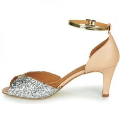 Chaussures Femme Sandales et Nu-pieds Emma Go JOLENE GLITTER Rose / Argenté / Doré -Sandales Soldes Boutique 16918882 500 D