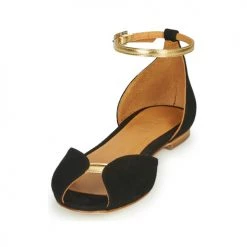 Chaussures Femme Sandales et Nu-pieds Emma Go JULIETTE Noir / Doré -Sandales Soldes Boutique 16918884 500 C