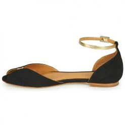 Chaussures Femme Sandales et Nu-pieds Emma Go JULIETTE Noir / Doré -Sandales Soldes Boutique 16918884 500 D