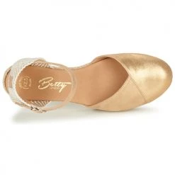 Chaussures Femme Sandales et Nu-pieds Betty London INONO Doré -Sandales Soldes Boutique 16920415 500 F