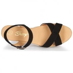 Chaussures Femme Sandales et Nu-pieds Betty London GIORGIA Noir croute -Sandales Soldes Boutique 16920416 500 F