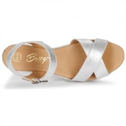 Chaussures Femme Sandales et Nu-pieds Betty London GIORGIA Argenté -Sandales Soldes Boutique 16920417 500 F