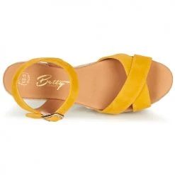 Chaussures Femme Sandales et Nu-pieds Betty London GIORGIA Jaune -Sandales Soldes Boutique 16920418 500 F