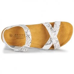 Chaussures Femme Sandales et Nu-pieds André REFLEXE Blanc -Sandales Soldes Boutique 17137528 500 F
