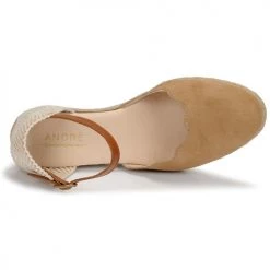Chaussures Femme Sandales et Nu-pieds André BABI Taupe -Sandales Soldes Boutique 17137529 500 F