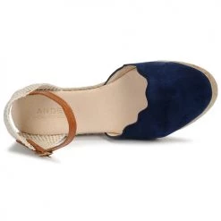 Chaussures Femme Sandales et Nu-pieds André BABI Marine -Sandales Soldes Boutique 17137530 500 F