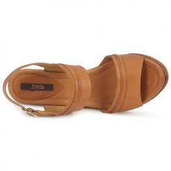 Chaussures Femme Sandales et Nu-pieds Zinda HAPPY Marron -Sandales Soldes Boutique 177553 500 F
