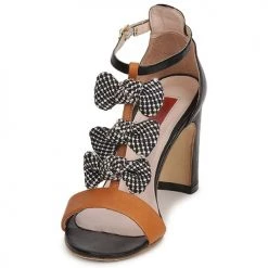 Chaussures Femme Sandales et Nu-pieds MySuelly CAPO Noir / Marron -Sandales Soldes Boutique 178061 500 C