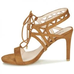 Chaussures Femme Sandales et Nu-pieds Les Petites Bombes MACHA Camel -Sandales Soldes Boutique 17972050 500 D