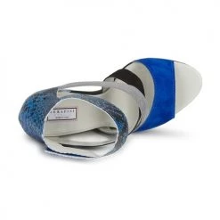 Chaussures Femme Sandales et Nu-pieds Serafini CARRY Noir / Bleu / Gris -Sandales Soldes Boutique 181265 500 F