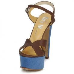 Chaussures Femme Sandales et Nu-pieds Keyté CUBA-LUX-MARRONE-FLY-9 MARRONE -Sandales Soldes Boutique 183190 500 C
