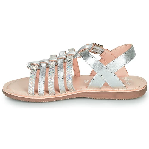 Chaussures Fille Sandales et Nu-pieds Little Mary BARBADE Argenté 4 Chaussures Fille Sandales et Nu-pieds Little Mary BARBADE Argenté – Image 4