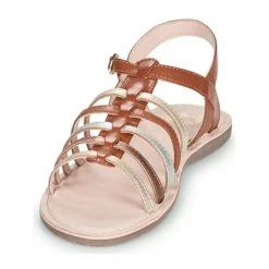Chaussures Fille Sandales et Nu-pieds Little Mary BARBADE Marron -Sandales Soldes Boutique 18351310 500 C