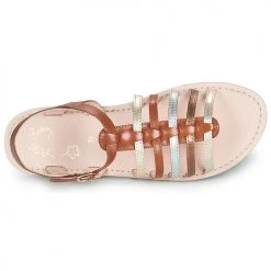 Chaussures Fille Sandales et Nu-pieds Little Mary BARBADE Marron -Sandales Soldes Boutique 18351310 500 F
