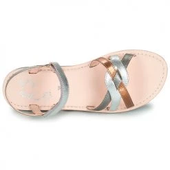 Chaussures Fille Sandales et Nu-pieds Little Mary LIGHT Argenté -Sandales Soldes Boutique 18351343 500 F