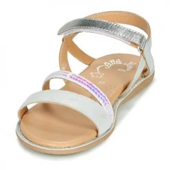 Chaussures Fille Sandales et Nu-pieds Little Mary DOLERON Argenté -Sandales Soldes Boutique 18351373 500 C