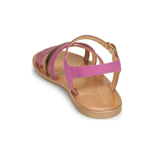 Chaussures Fille Sandales et Nu-pieds Geox J SANDAL EOLIE GIRL Rose / Doré 5 Chaussures Fille Sandales et Nu-pieds Geox J SANDAL EOLIE GIRL Rose / Doré – Image 5