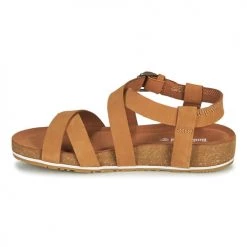 Chaussures Femme Sandales et Nu-pieds Timberland MALIBU WAVES ANKLE Cognac -Sandales Soldes Boutique 18631507 500 D