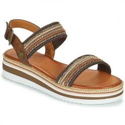 Chaussures Femme Sandales et Nu-pieds Mustang NORMA Marron