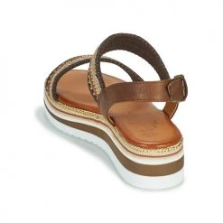 Chaussures Femme Sandales et Nu-pieds Mustang NORMA Marron -Sandales Soldes Boutique 18641184 500 E