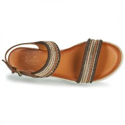 Chaussures Femme Sandales et Nu-pieds Mustang NORMA Marron -Sandales Soldes Boutique 18641184 500 F