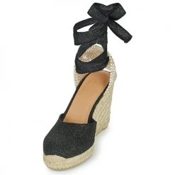 Chaussures Femme Sandales et Nu-pieds Castaner CARINA Noir / Doré -Sandales Soldes Boutique 18642532 500 C