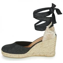 Chaussures Femme Sandales et Nu-pieds Castaner CARINA Noir / Doré -Sandales Soldes Boutique 18642532 500 D