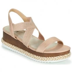 Chaussures Femme Sandales et Nu-pieds Elue par nous JELLYA Rose / Argenté