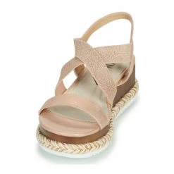 Chaussures Femme Sandales et Nu-pieds Elue par nous JELLYA Rose / Argenté -Sandales Soldes Boutique 18642719 500 C