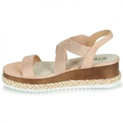 Chaussures Femme Sandales et Nu-pieds Elue par nous JELLYA Rose / Argenté -Sandales Soldes Boutique 18642719 500 D