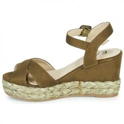 Chaussures Femme Sandales et Nu-pieds Elue par nous JOHAN Vert -Sandales Soldes Boutique 18642727 500 D