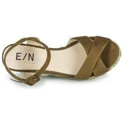 Chaussures Femme Sandales et Nu-pieds Elue par nous JOHAN Vert -Sandales Soldes Boutique 18642727 500 F