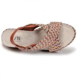 Chaussures Femme Sandales et Nu-pieds Elue par nous JOMARIN Beige -Sandales Soldes Boutique 18642730 500 F