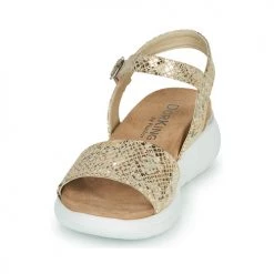 Chaussures Femme Sandales et Nu-pieds Dorking ROCK Doré -Sandales Soldes Boutique 18647856 500 C