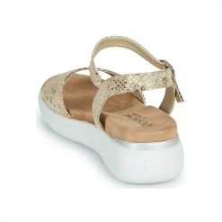 Chaussures Femme Sandales et Nu-pieds Dorking ROCK Doré -Sandales Soldes Boutique 18647856 500 E