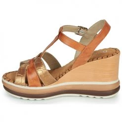 Chaussures Femme Sandales et Nu-pieds Dorking TOTEM Marron -Sandales Soldes Boutique 18647866 500 D