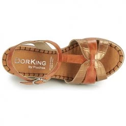 Chaussures Femme Sandales et Nu-pieds Dorking TOTEM Marron -Sandales Soldes Boutique 18647866 500 F