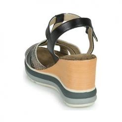 Chaussures Femme Sandales et Nu-pieds Dorking TOTEM Noir / Bronze -Sandales Soldes Boutique 18647867 500 E
