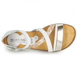 Chaussures Femme Sandales et Nu-pieds Dorking ESPE Blanc -Sandales Soldes Boutique 18647869 500 F