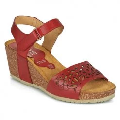 Chaussures Femme Sandales et Nu-pieds Dorking PALMA Rouge