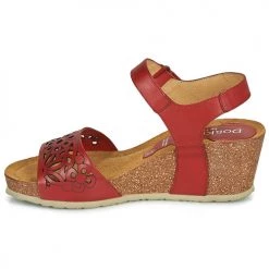 Chaussures Femme Sandales et Nu-pieds Dorking PALMA Rouge -Sandales Soldes Boutique 18647873 500 D