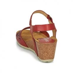 Chaussures Femme Sandales et Nu-pieds Dorking PALMA Rouge -Sandales Soldes Boutique 18647873 500 E