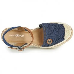 Chaussures Femme Sandales et Nu-pieds Tom Tailor DEB Marine -Sandales Soldes Boutique 18648219 500 F
