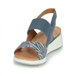 Chaussures Femme Sandales et Nu-pieds Caprice 28306-849 Gris -Sandales Soldes Boutique 18648696 500 C