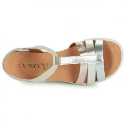 Chaussures Femme Sandales et Nu-pieds Caprice 28308-970 Argenté -Sandales Soldes Boutique 18648697 500 F