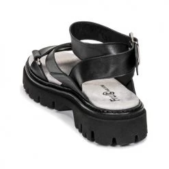 Chaussures Femme Sandales et Nu-pieds Fru.it 6757-100-NERO Noir -Sandales Soldes Boutique 18648850 500 E