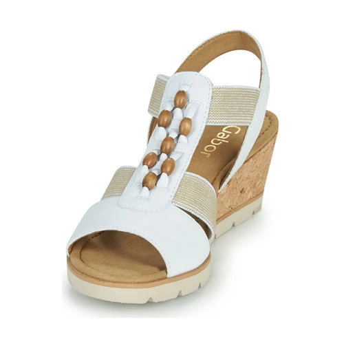 Chaussures Femme Sandales et Nu-pieds Gabor 6575021 Blanc 3 Chaussures Femme Sandales et Nu-pieds Gabor 6575021 Blanc – Image 3
