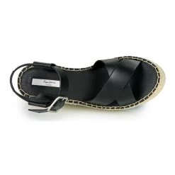 Chaussures Femme Sandales et Nu-pieds Pepe jeans WITNEY ELLA Noir -Sandales Soldes Boutique 18668846 500 F