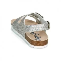 Chaussures Fille Sandales et Nu-pieds Pepe jeans BIO BASIC GLITTER Argent / Glitter -Sandales Soldes Boutique 18668851 500 E